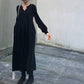 🔥HOT Sale🔥Women's Solid Color Knitted Long-sleeve Maxi Dress-4