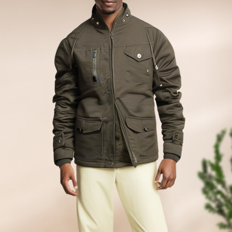 ✨New Arrival✨Men’s Winter Cargo Jacket with Hood-5