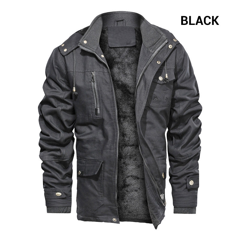 ✨New Arrival✨Men’s Winter Cargo Jacket with Hood-11