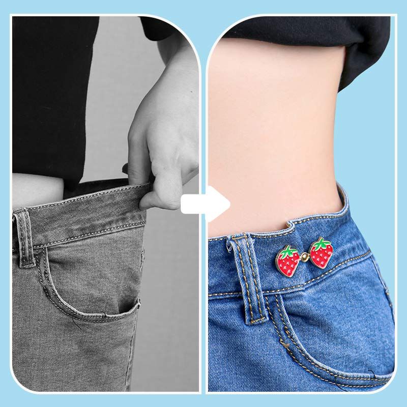 ✨New Arrival✨🍓 5 Pairs Instant Waist Tightener Buttons without Sewing🥳-1