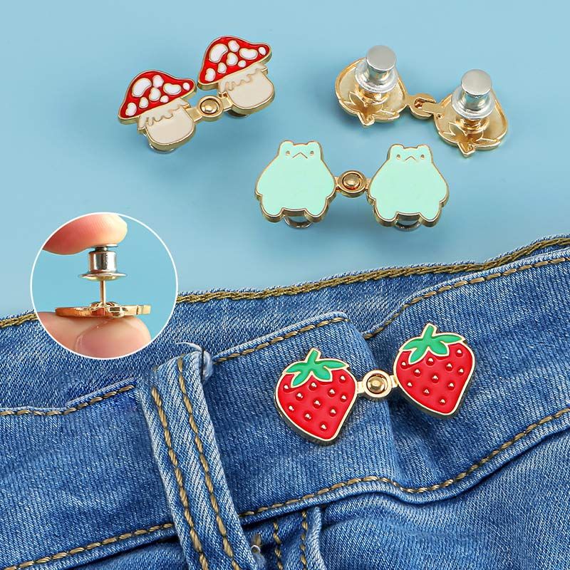 ✨New Arrival✨🍓 5 Pairs Instant Waist Tightener Buttons without Sewing🥳-2