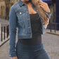 ✨New Arrival✨Women's Cropped Denim Jacket-4