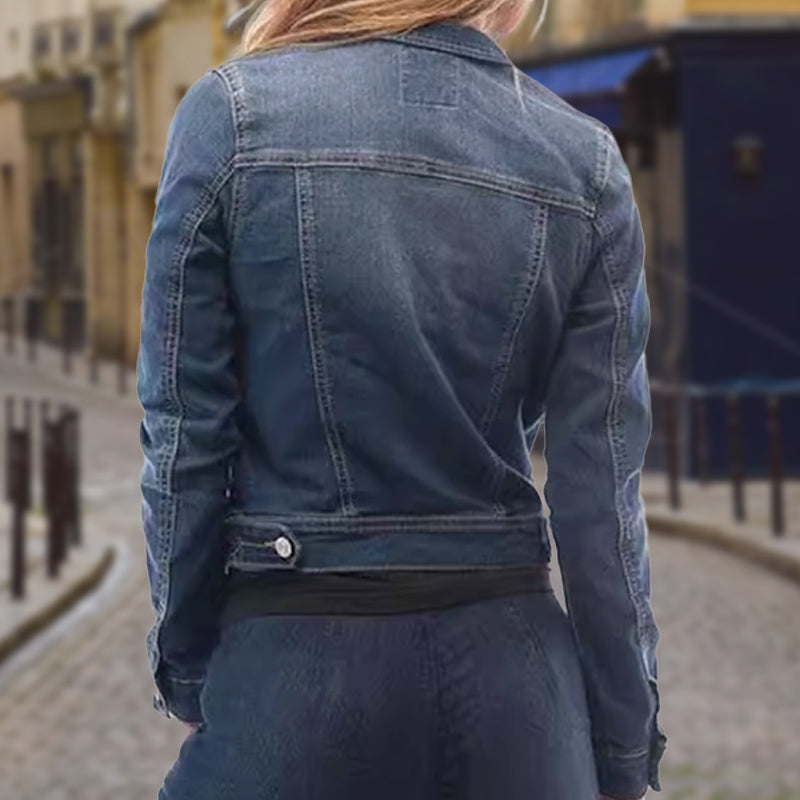 ✨New Arrival✨Women's Cropped Denim Jacket-5