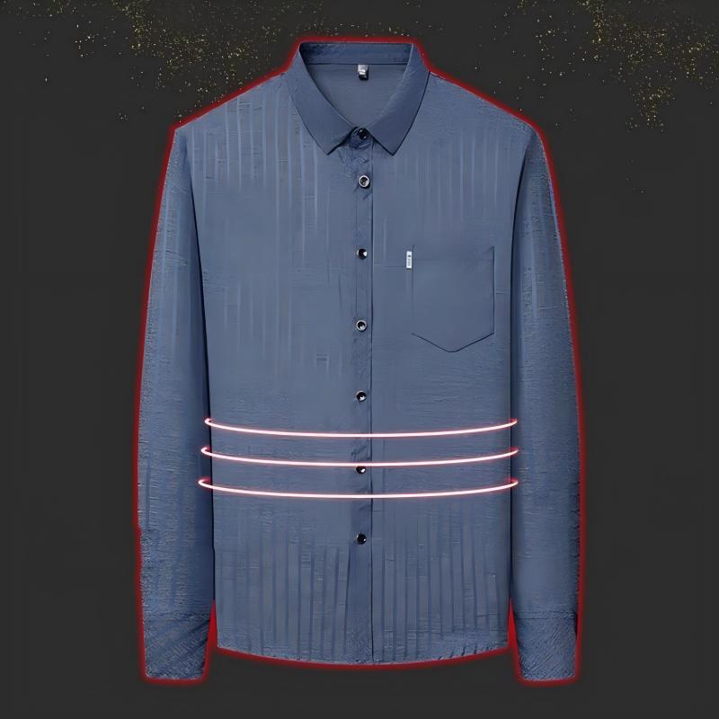 🔥Clearance Sale🔥Men’s Casual Business Lapel Shirt for Fall & Winter-1
