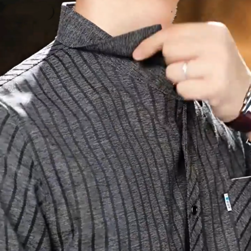 🔥Clearance Sale🔥Men’s Casual Business Lapel Shirt for Fall & Winter-12