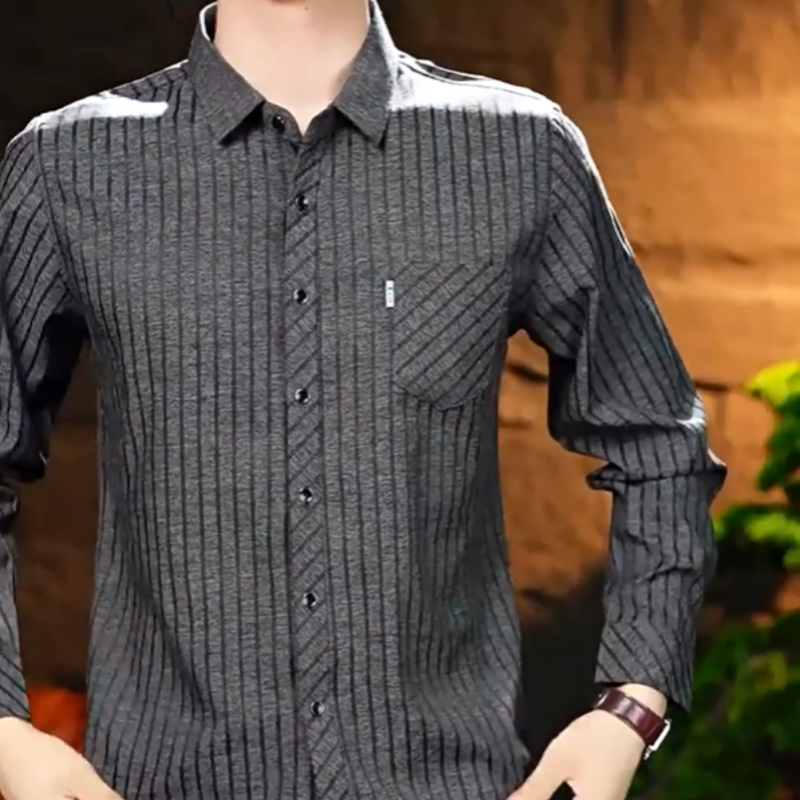 🔥Clearance Sale🔥Men’s Casual Business Lapel Shirt for Fall & Winter-11