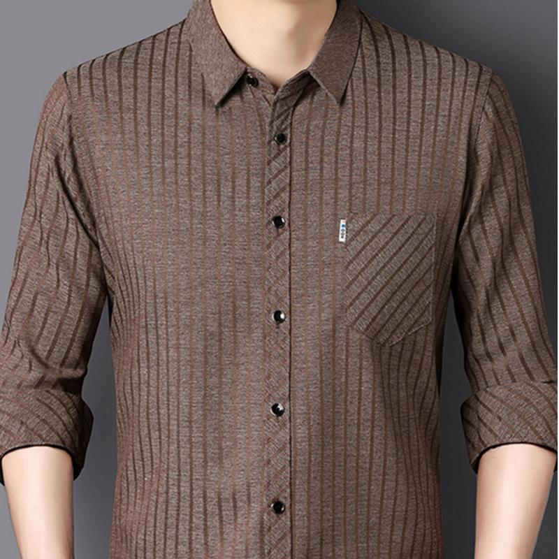 🔥Clearance Sale🔥Men’s Casual Business Lapel Shirt for Fall & Winter-20