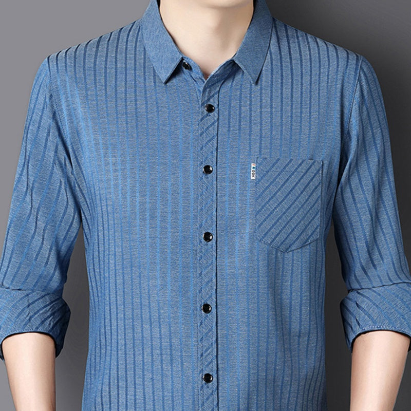 🔥Clearance Sale🔥Men’s Casual Business Lapel Shirt for Fall & Winter-19
