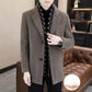 ✅Free Shipping✈️Men’s Stylish Notched Lapel Winter Tweed Jacket with White Duck Down Lining-1