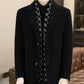 ✅Free Shipping✈️Men’s Stylish Notched Lapel Winter Tweed Jacket with White Duck Down Lining-8