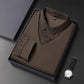 Men's Faux 2-Piece Long Sleeve Shirt-10