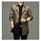 🥰Seasonal Promotions🥰Men's Double Breasted Windbreaker Jacket-4