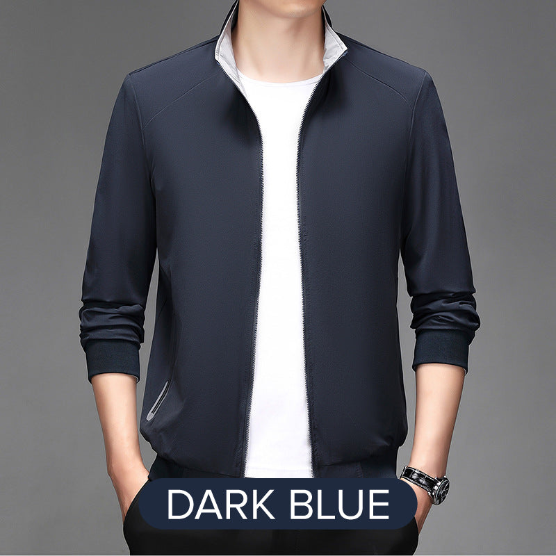 ✅Free Shipping✈️  Casual Long Sleeve Double-sided Stand Collar Jacket-15