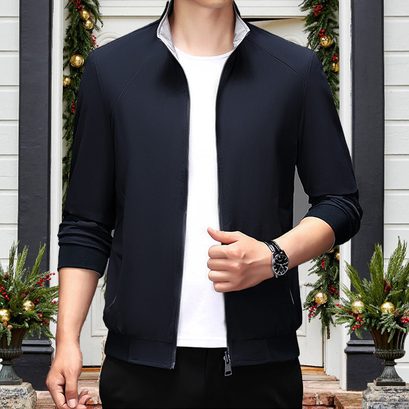✅Free Shipping✈️  Casual Long Sleeve Double-sided Stand Collar Jacket-12