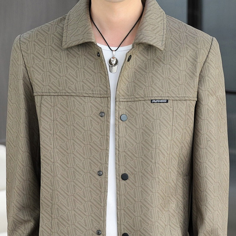 🖤Early Black Friday Sale:62% OFF🖤Men's Casual Button Down Lapel Jacket with Shoulder Pad-6