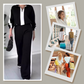 ⏳Limited Sale 51% OFF🌸Women’s Zipper Lapel Tops ＆ Pants 2-Piece Set-6