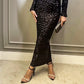 ✨New Arrival✨Sequined Bow Maxi Dress with Backless Split-4