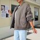 🔥Early Black Friday Sale:51% OFF🔥Solid Color Loose Thick Warm Bomber Jacket-4