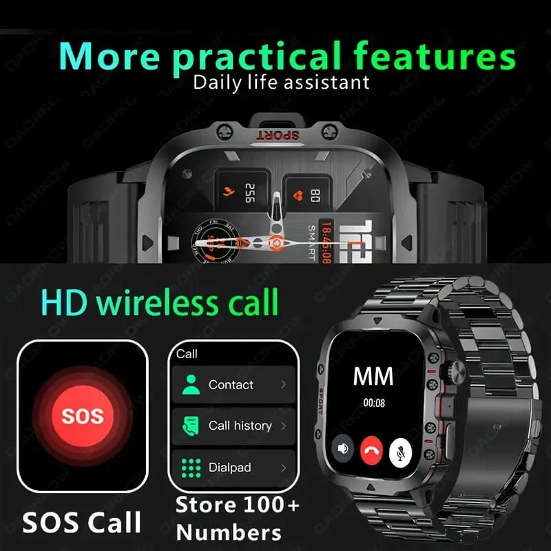 ⌚️Rugged Outdoor Smart Watch - 100+ Sports Modes-10