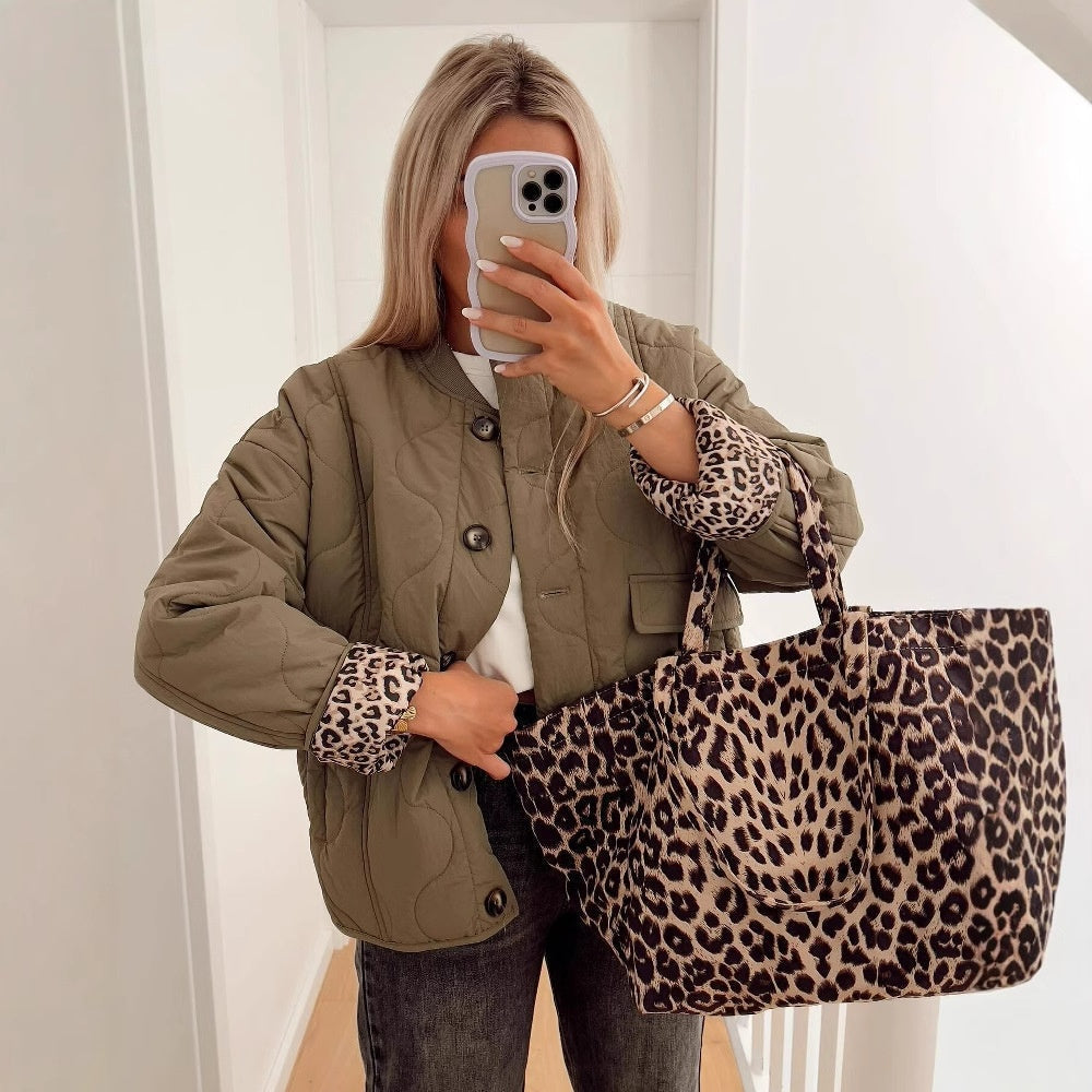 🔥🖤Early Black Friday Sale:50% OFF🔥Women's Fashion Warm Button Down Cropped Jacket-1