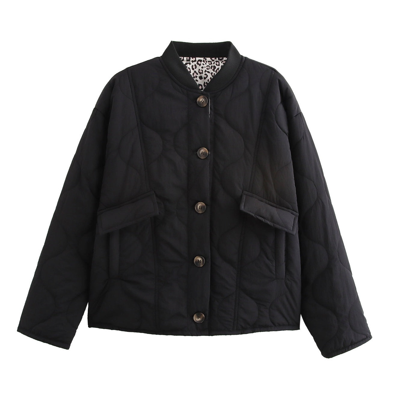 🔥🖤Early Black Friday Sale:50% OFF🔥Women's Fashion Warm Button Down Cropped Jacket-4