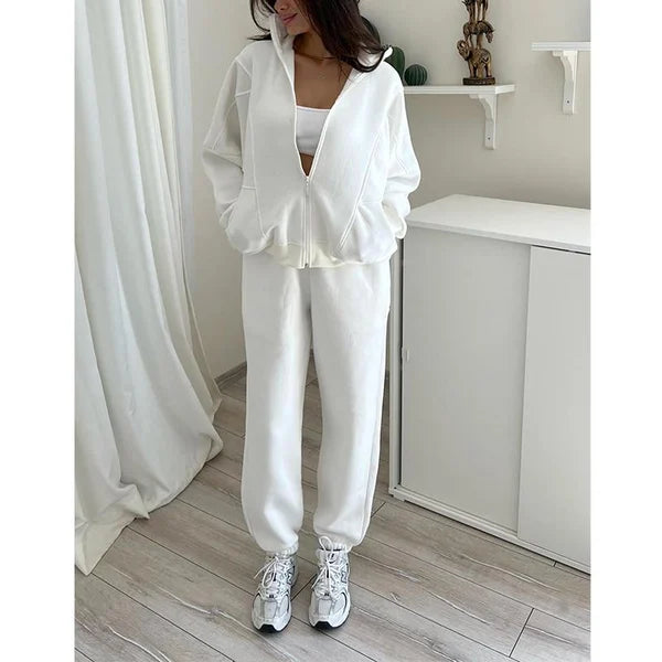 ✨New Arrival✨Triple Threaded High-Neck Casual Sportswear 2-piece set-4