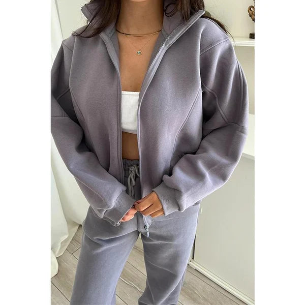 ✨New Arrival✨Triple Threaded High-Neck Casual Sportswear 2-piece set-9