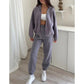 ✨New Arrival✨Triple Threaded High-Neck Casual Sportswear 2-piece set-11