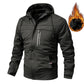 🎅Christmas Pre-sale🎁 Men's Casual Jacket Thicken Hooded Windbreaker-5