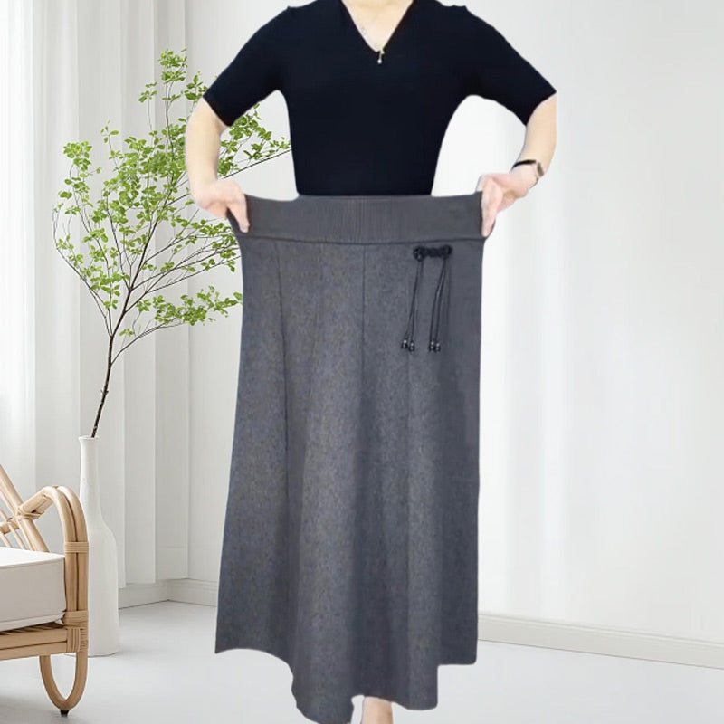 🔥Christmas Hot Sale 64% OFF 🎁Women’s Elastic High Waisted Thick Long Skirt-4