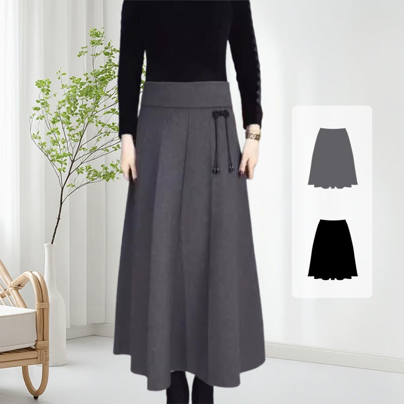 🔥Christmas Hot Sale 64% OFF 🎁Women’s Elastic High Waisted Thick Long Skirt-1