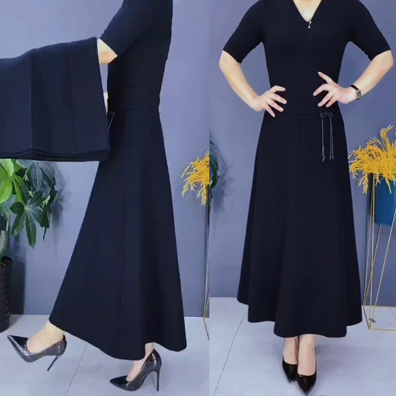 🔥Christmas Hot Sale 64% OFF 🎁Women’s Elastic High Waisted Thick Long Skirt-8