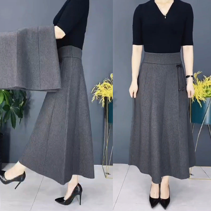 🔥Christmas Hot Sale 64% OFF 🎁Women’s Elastic High Waisted Thick Long Skirt-9
