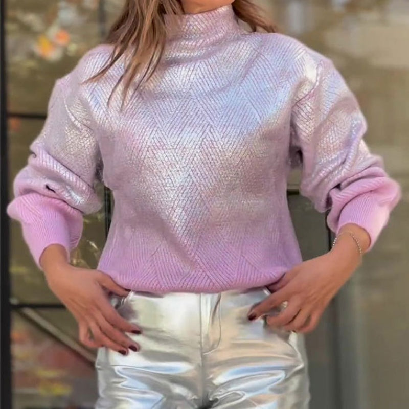 🍁Autumn New Releases🍁Women’s Trendy Long Sleeve Turtleneck Sweater-2