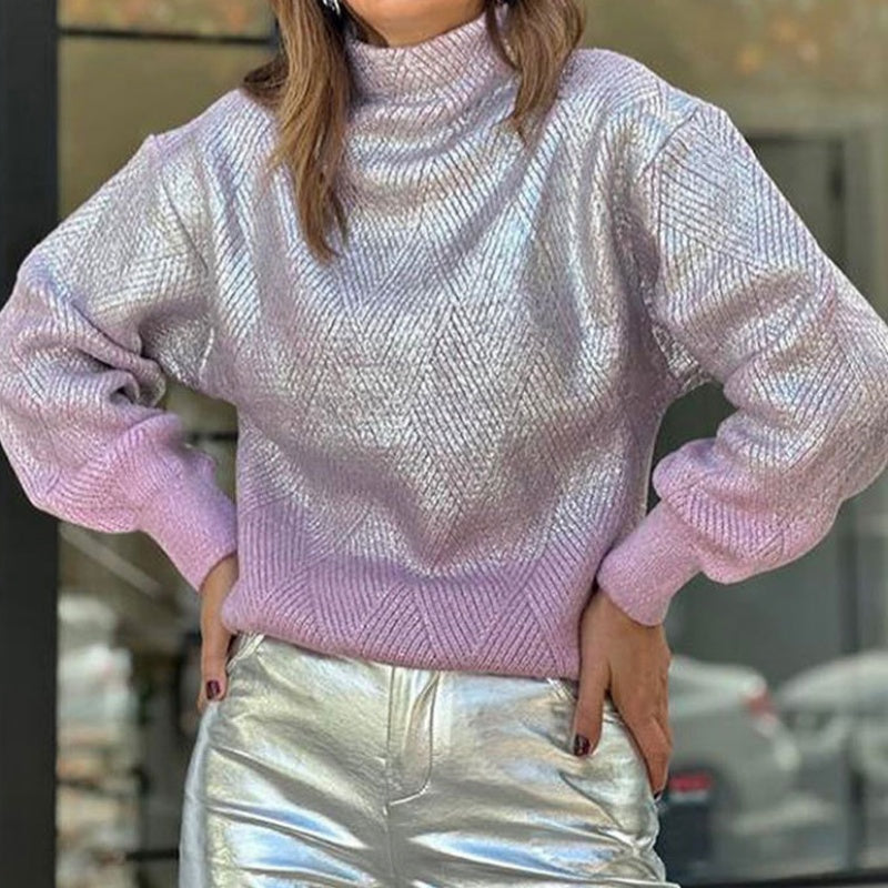 🍁Autumn New Releases🍁Women’s Trendy Long Sleeve Turtleneck Sweater-10