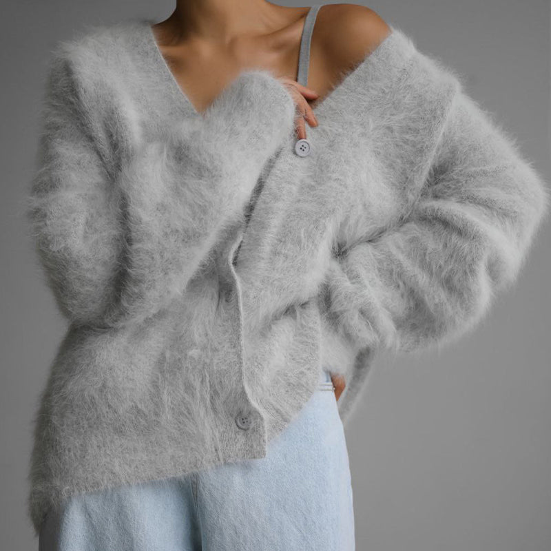 🔥🖤Early Black Friday Sale:50% OFF🖤Women's Cozy Fuzzy Knit Cardigan-2
