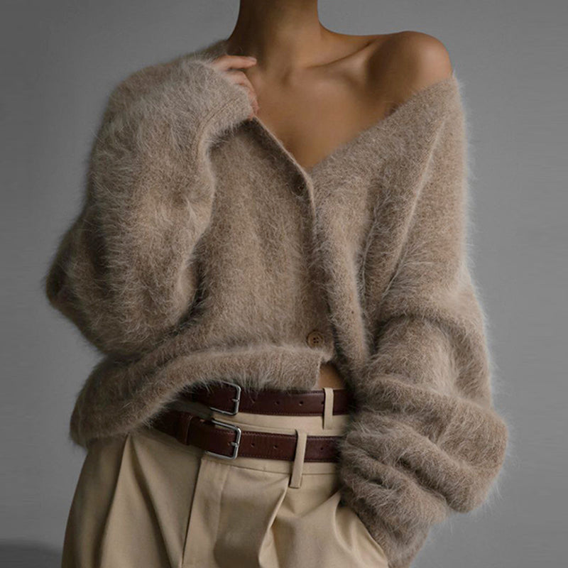 🔥🖤Early Black Friday Sale:50% OFF🖤Women's Cozy Fuzzy Knit Cardigan-1