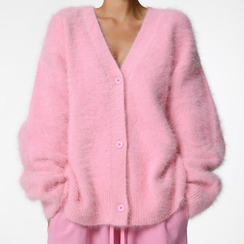 🔥🖤Early Black Friday Sale:50% OFF🖤Women's Cozy Fuzzy Knit Cardigan-4