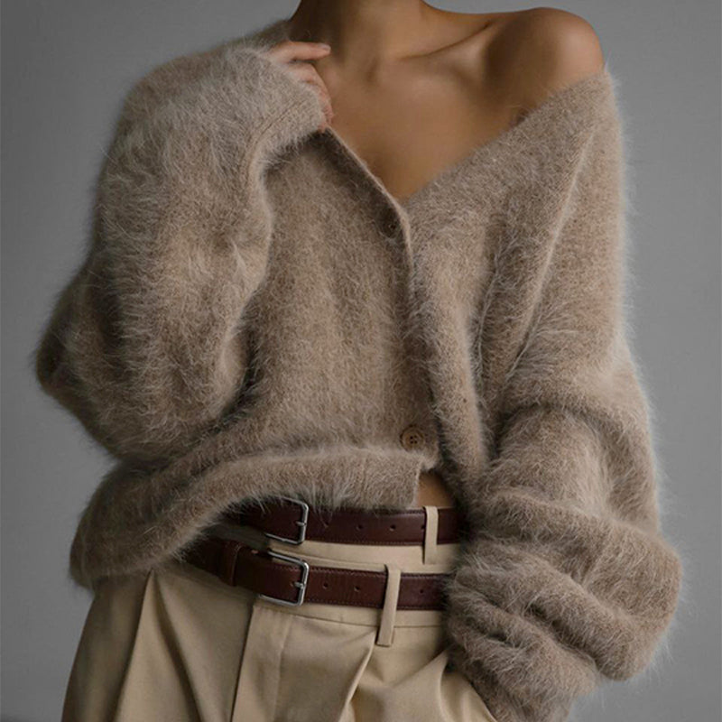 🔥🖤Early Black Friday Sale:50% OFF🖤Women's Cozy Fuzzy Knit Cardigan-9