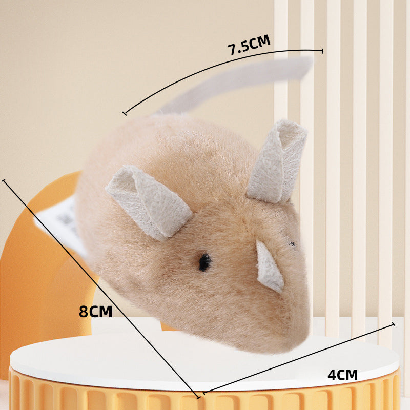 Plush Simulation Mouse Toy with Sound for Cats-10