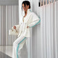 ❄️Winter-Specials❄️Women's Elegant Sequin-Trimmed Top and Wide-Leg Pants (2-piece set)-1