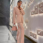 ❄️Winter-Specials❄️Women's Elegant Sequin-Trimmed Top and Wide-Leg Pants (2-piece set)-9