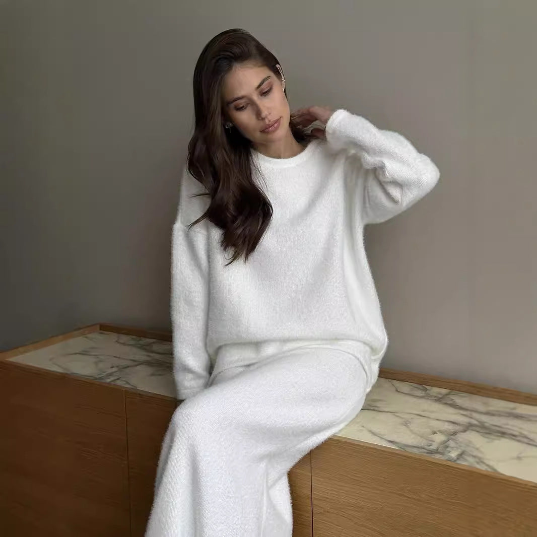 🔥Clearance Sale🔥Women’s Elegant Cozy Sweater and Flared Skirt Set-7