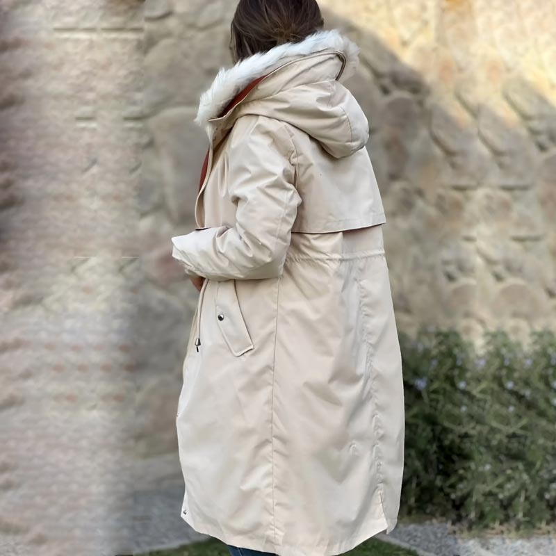❄️Winter-Specials❄️Women's Winter Hooded Furry Collar Casual Parka Coat-3