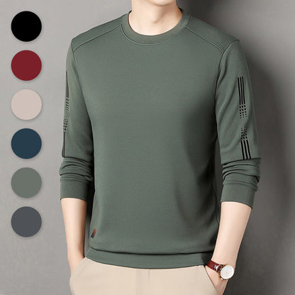 Bedrucktes Herren-Sweatshirt mit Rundhalsausschnitt und dicker Unterseite