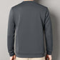 Bedrucktes Herren-Sweatshirt mit Rundhalsausschnitt und dicker Unterseite