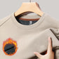 Bedrucktes Herren-Sweatshirt mit Rundhalsausschnitt und dicker Unterseite