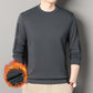 Bedrucktes Herren-Sweatshirt mit Rundhalsausschnitt und dicker Unterseite