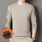 Bedrucktes Herren-Sweatshirt mit Rundhalsausschnitt und dicker Unterseite