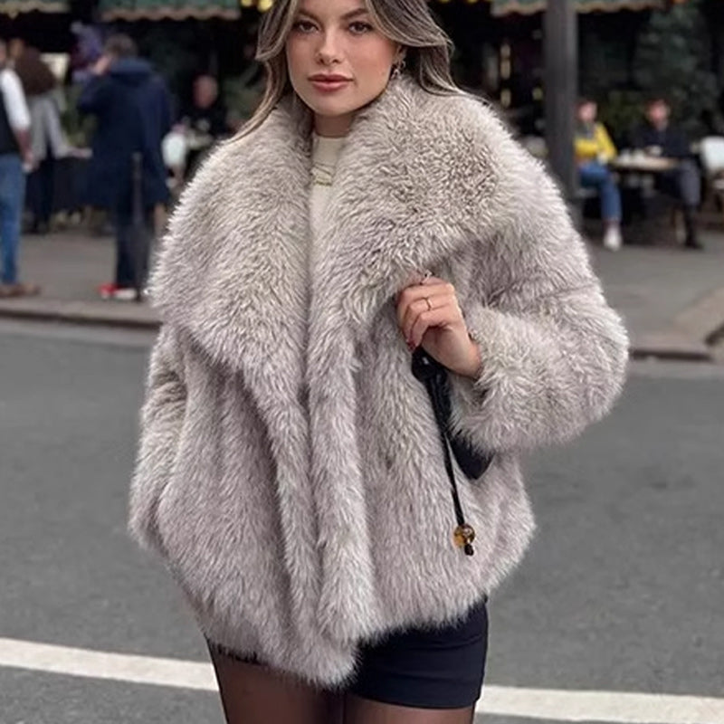 ✅Free Shipping✈️Women's Fluffy Short Coat-5